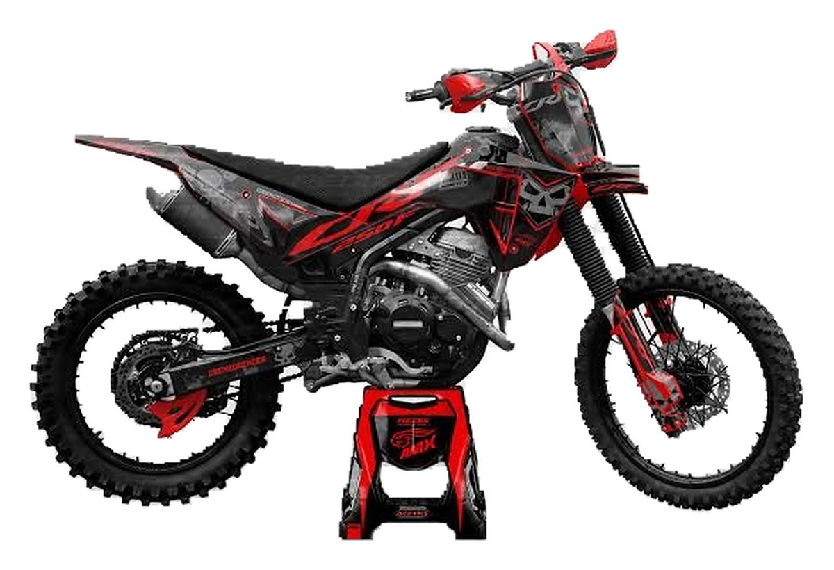 Kit de Gráficas para Motocross Honda CRF - Diseño 04 - LedPro Racing