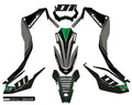 Kit de Gráficas para Motocross Kawasaki KLX - Diseño 02 - LedPro Racing