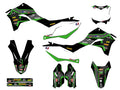Kit de Gráficas para Motocross Kawasaki KLX - Diseño 03 - LedPro Racing