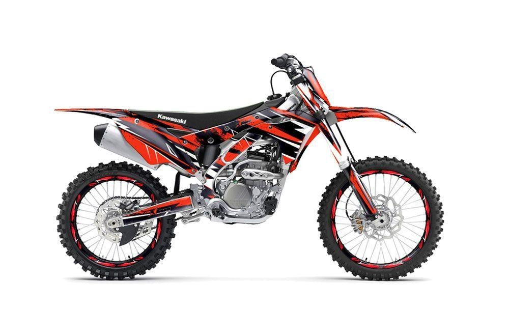 Kit de Gráficas para Motocross Kawasaki KX 250/450 - Diseño 41 - LedPro Racing