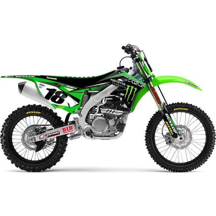 Kit de Gráficas para Motocross Kawasaki KX 250/450 - Diseño 42 - LedPro Racing