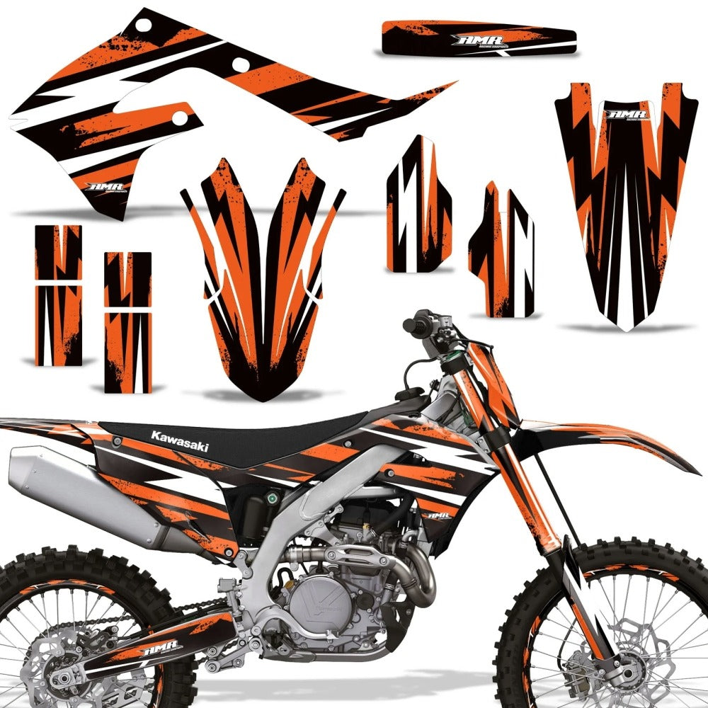 Kit de Gráficas para Motocross Kawasaki KX 250/450 - Diseño 52 - LedPro Racing