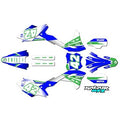 Kit de Gráficas para Motocross Kawasaki KX 250/450 - Diseño 68 - LedPro Racing