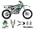 Kit de Gráficas para Motocross Kawasaki KX 250/450 - Diseño 69 - LedPro Racing