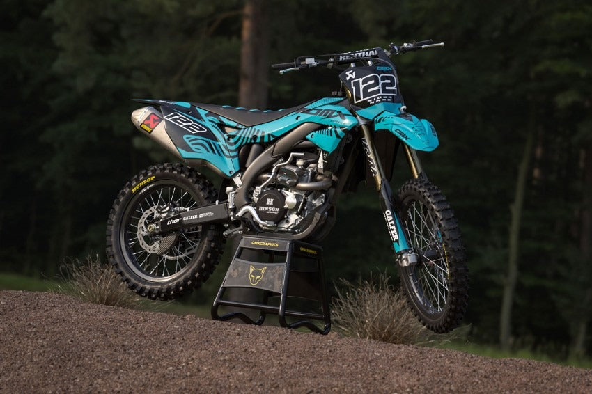 Kit de Gráficas para Motocross Kawasaki KX 250/450 - Diseño 73 - LedPro Racing
