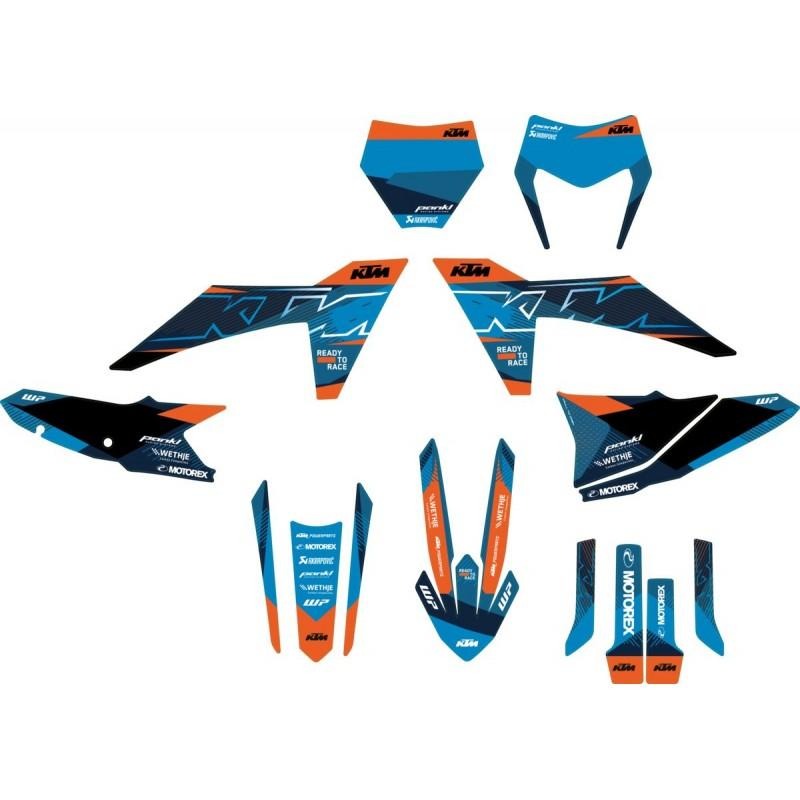 Kit de Gráficas para Motocross KTM Enduro - Diseño 22 - LedPro Racing