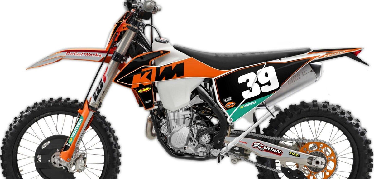 Kit de Gráficas para Motocross KTM Enduro - Diseño 28 - LedPro Racing
