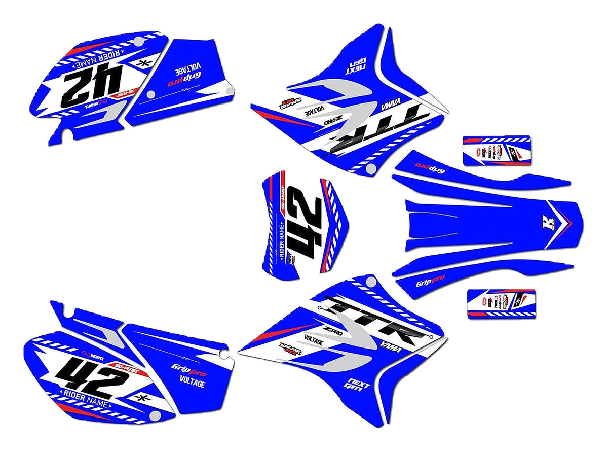 Kit de Gráficas para Motocross Yamaha TT-R - Diseño 01 - LedPro Racing