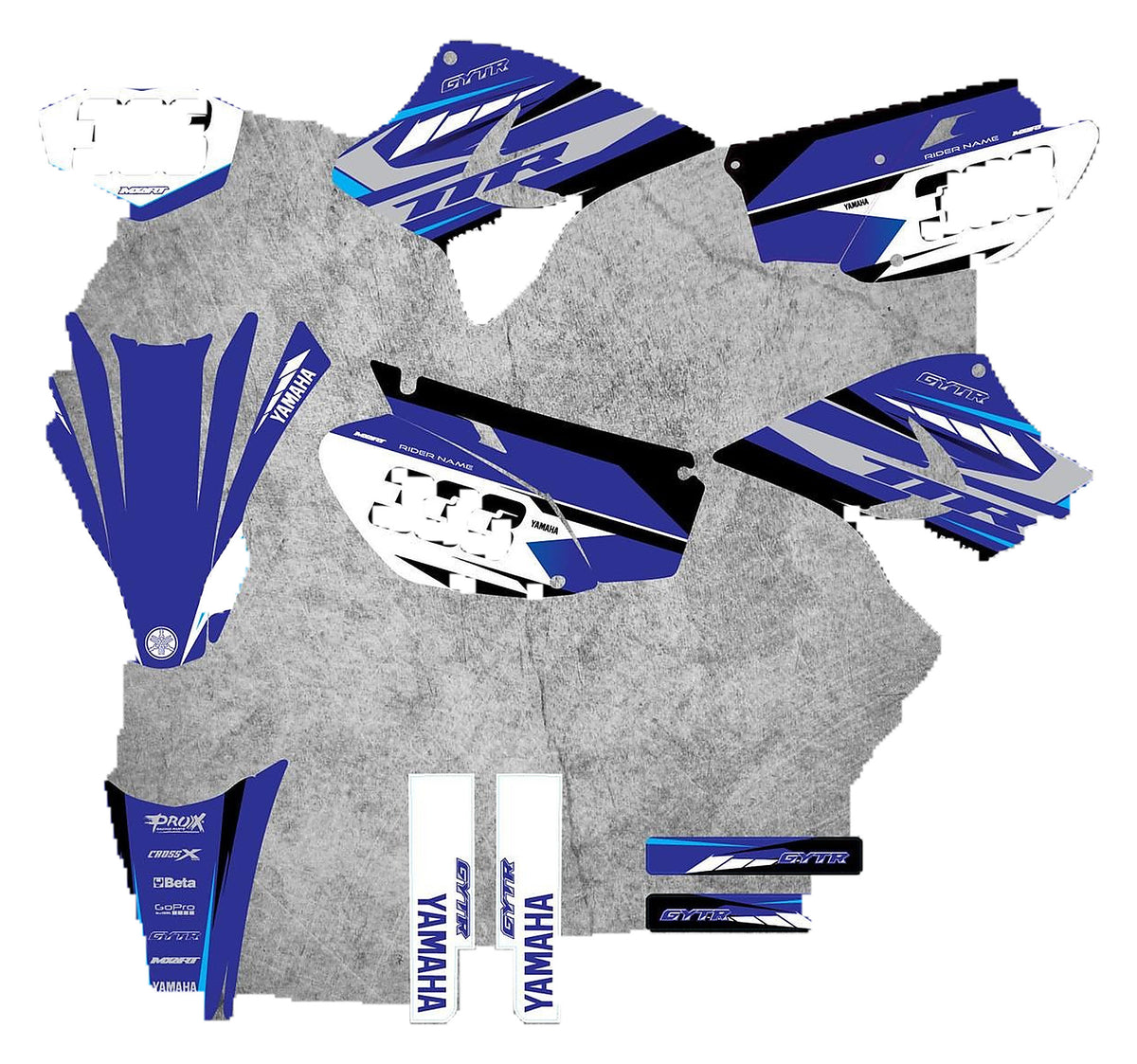 Kit de Gráficas para Motocross Yamaha TT-R - Diseño 03 - LedPro Racing