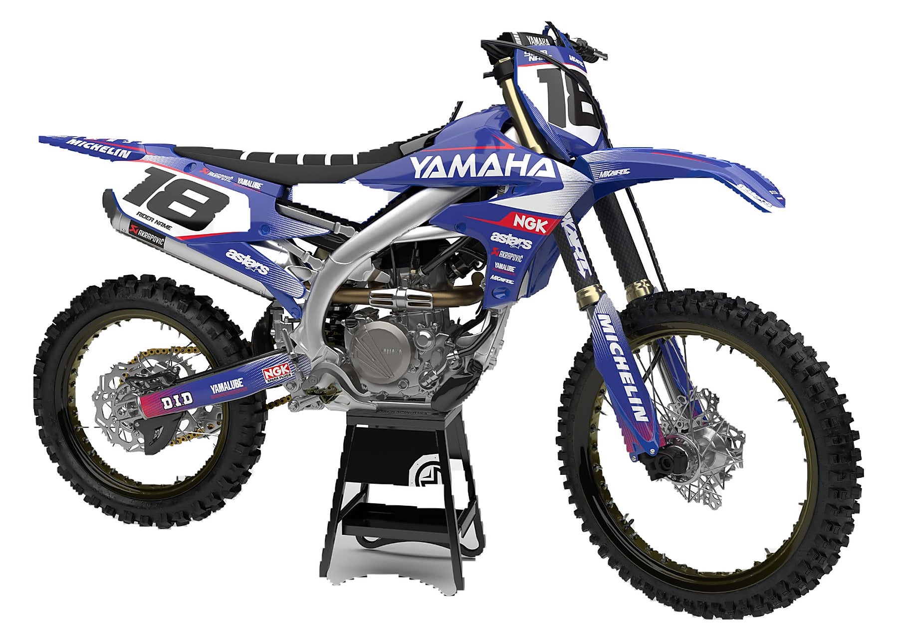 Kit de Gráficas para Motocross Yamaha TT-R - Diseño 05 - LedPro Racing