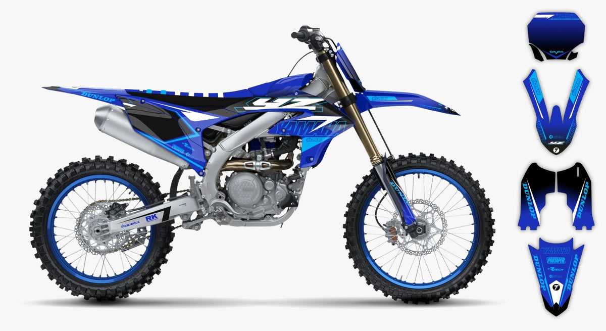 Kit de Gráficas para Motocross Yamaha YZ 250/450 - Diseño 42 - LedPro Racing