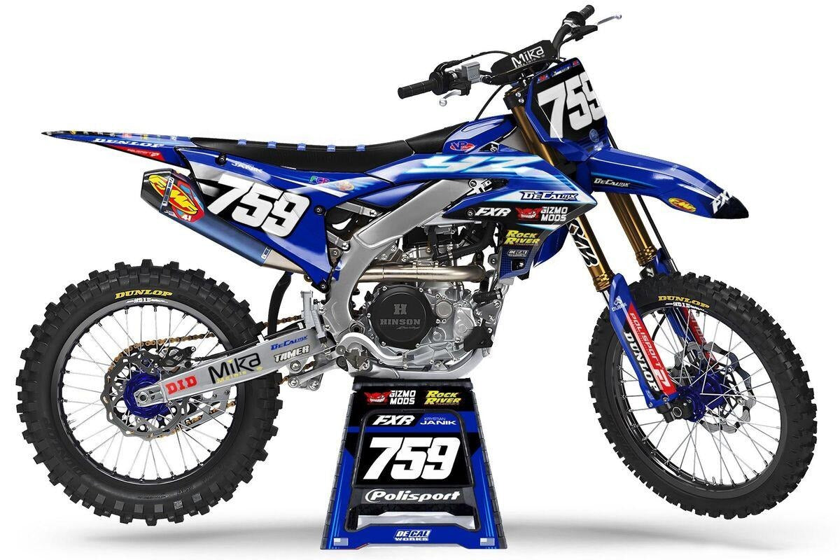 Kit de Gráficas para Motocross Yamaha YZ 250/450 - Diseño 45 - LedPro Racing