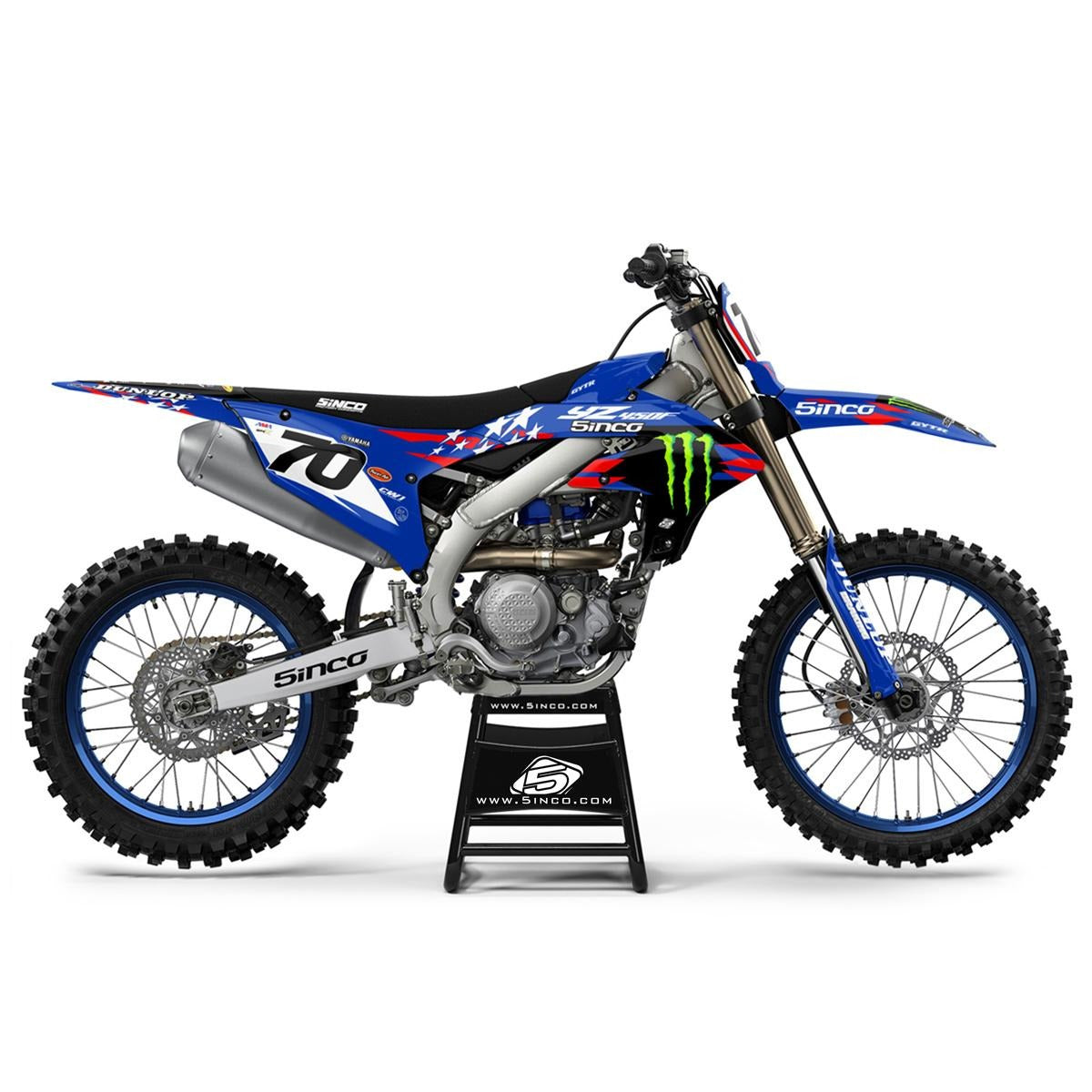 Kit de Gráficas para Motocross Yamaha YZ 250/450 - Diseño 47 - LedPro Racing