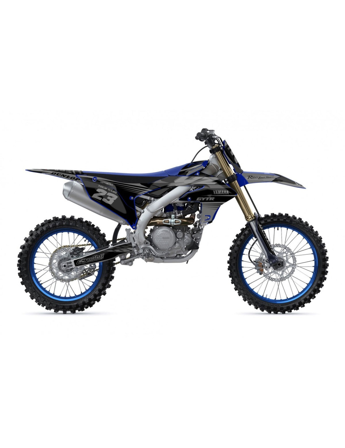 Kit de Gráficas para Motocross Yamaha YZ 250/450 - Diseño 53 - LedPro Racing