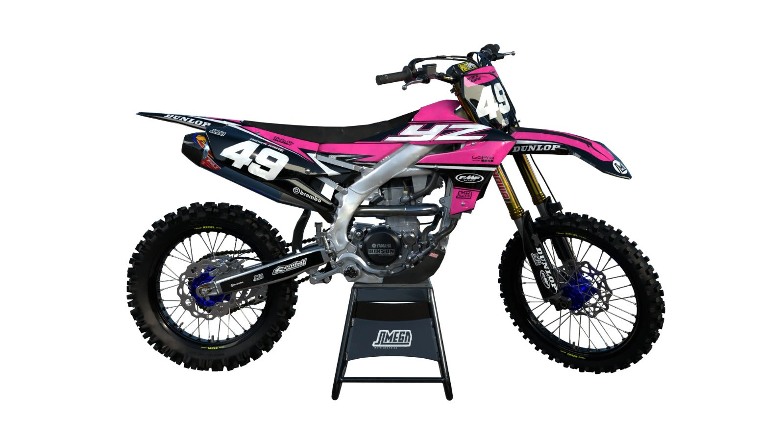 Kit de Gráficas para Motocross Yamaha YZ 250/450 - Diseño 55 - LedPro Racing