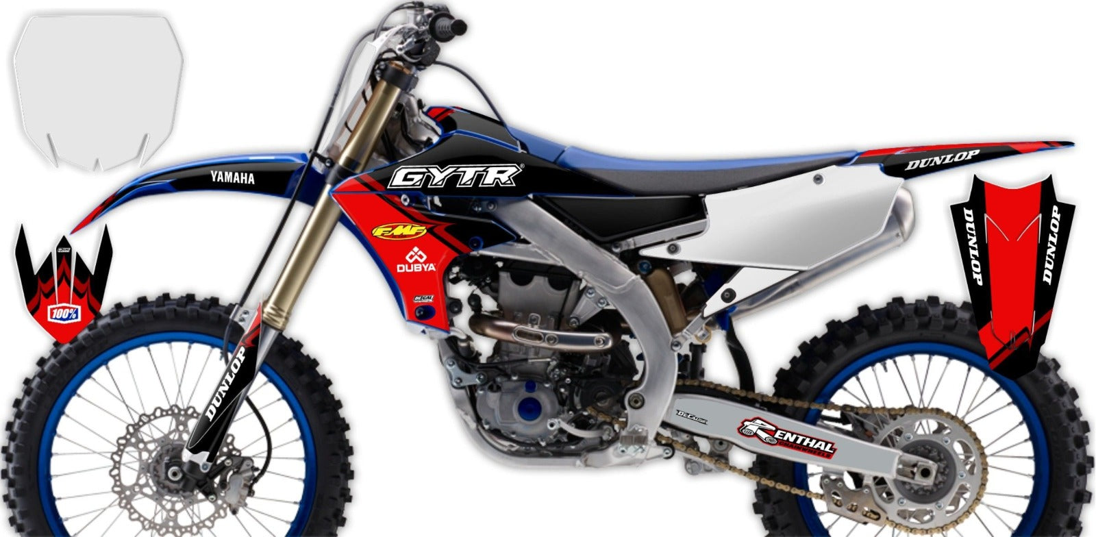 Kit de Gráficas para Motocross Yamaha YZ 250/450 - Diseño 57 - LedPro Racing