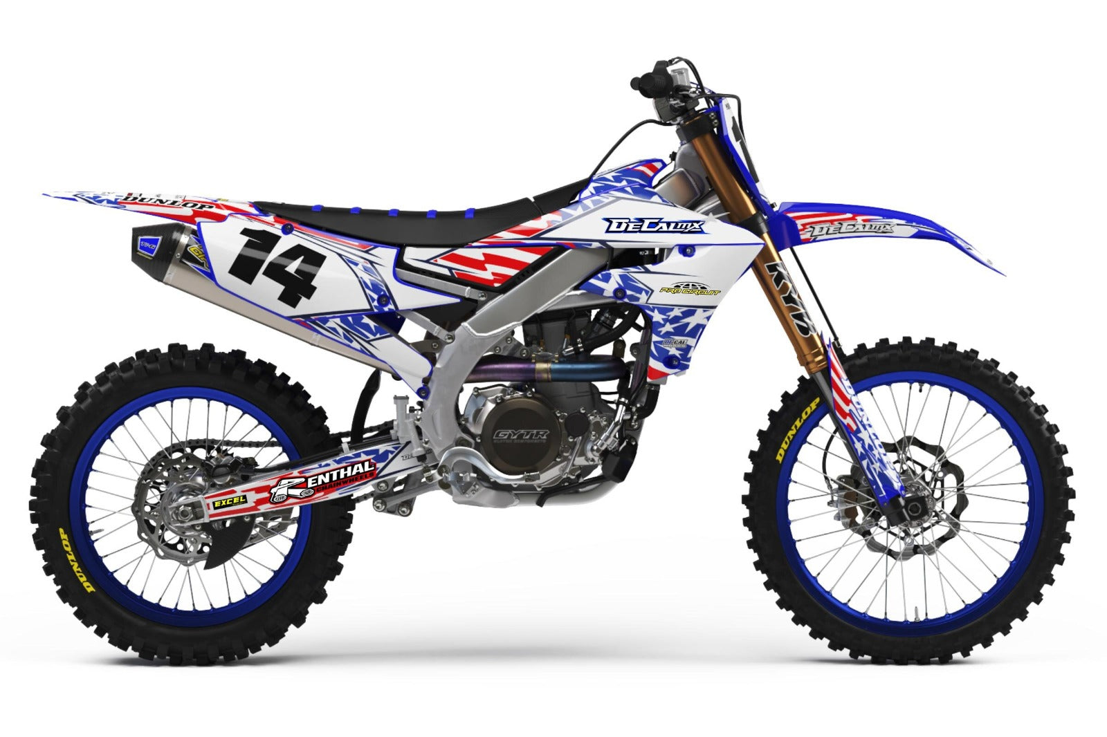 Kit de Gráficas para Motocross Yamaha YZ 250/450 - Diseño 58 - LedPro Racing