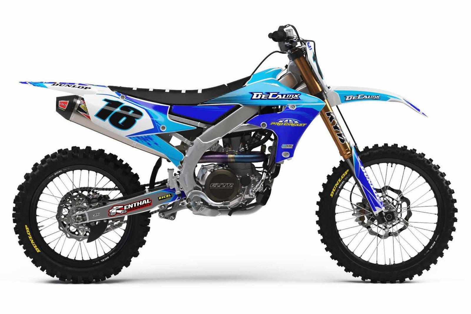 Kit de Gráficas para Motocross Yamaha YZ 250/450 - Diseño 60 - LedPro Racing