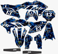 Kit de Gráficas para Motocross Yamaha YZ 250/450 - Diseño 61 - LedPro Racing
