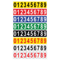 STICKER PARA NÚMEROS DE CARRERAS X10U