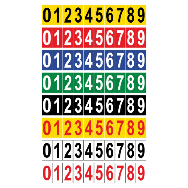 STICKER PARA NÚMEROS DE CARRERAS X10U