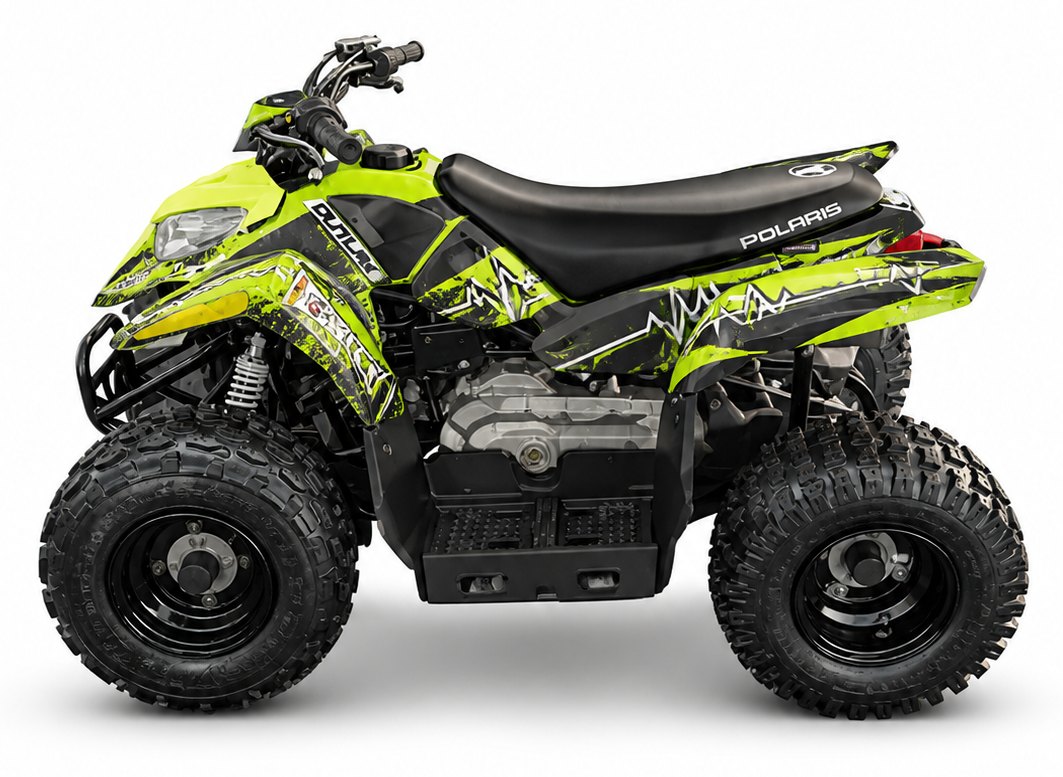 Kit de gráficas para ATV Polaris Outlaw - Diseño 04 Toxic Pulse - LedPro Racing