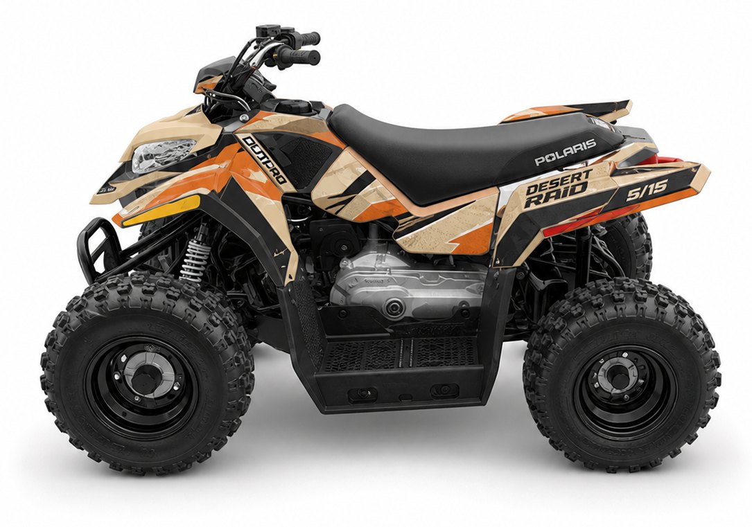 Kit de gráficas para ATV Polaris Outlaw - Diseño 05 Desert Raid - LedPro Racing