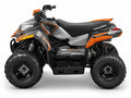 Kit de gráficas para ATV Polaris Outlaw - Diseño 07 Titanium Orange - LedPro Racing