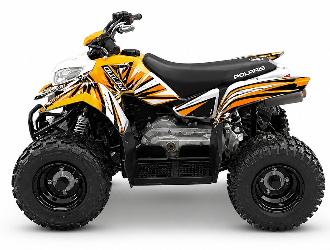 Kit de gráficas para ATV Polaris Outlaw - Diseño 13 Solar Flare - LedPro Racing
