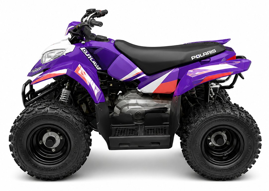 Kit de gráficas para ATV Polaris Outlaw - Diseño 15 Ultraviolet - LedPro Racing