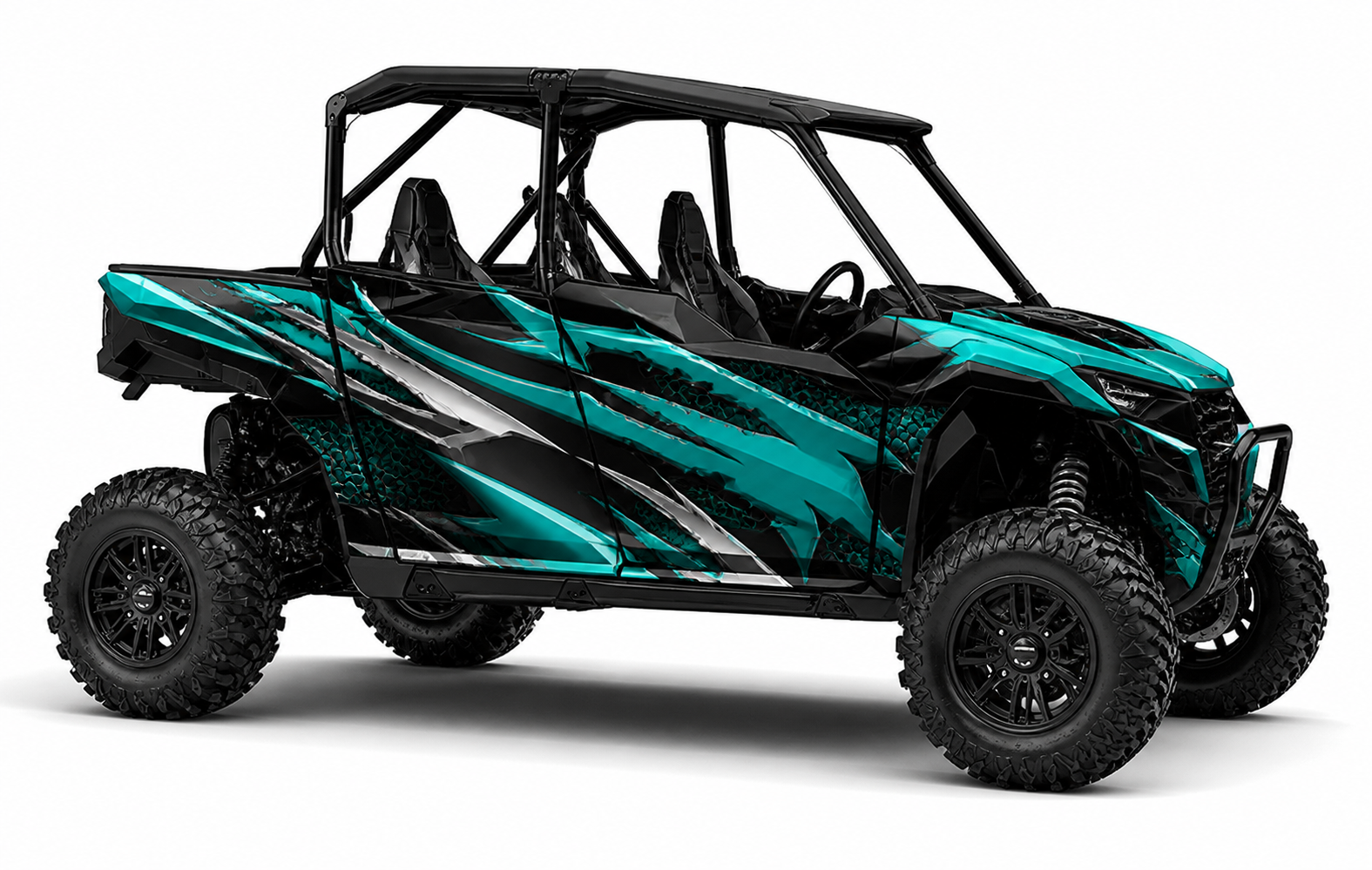 Kit de gráficas para UTV Polaris 4 Plazas - AQUA PREDATOR - LedPro Racing