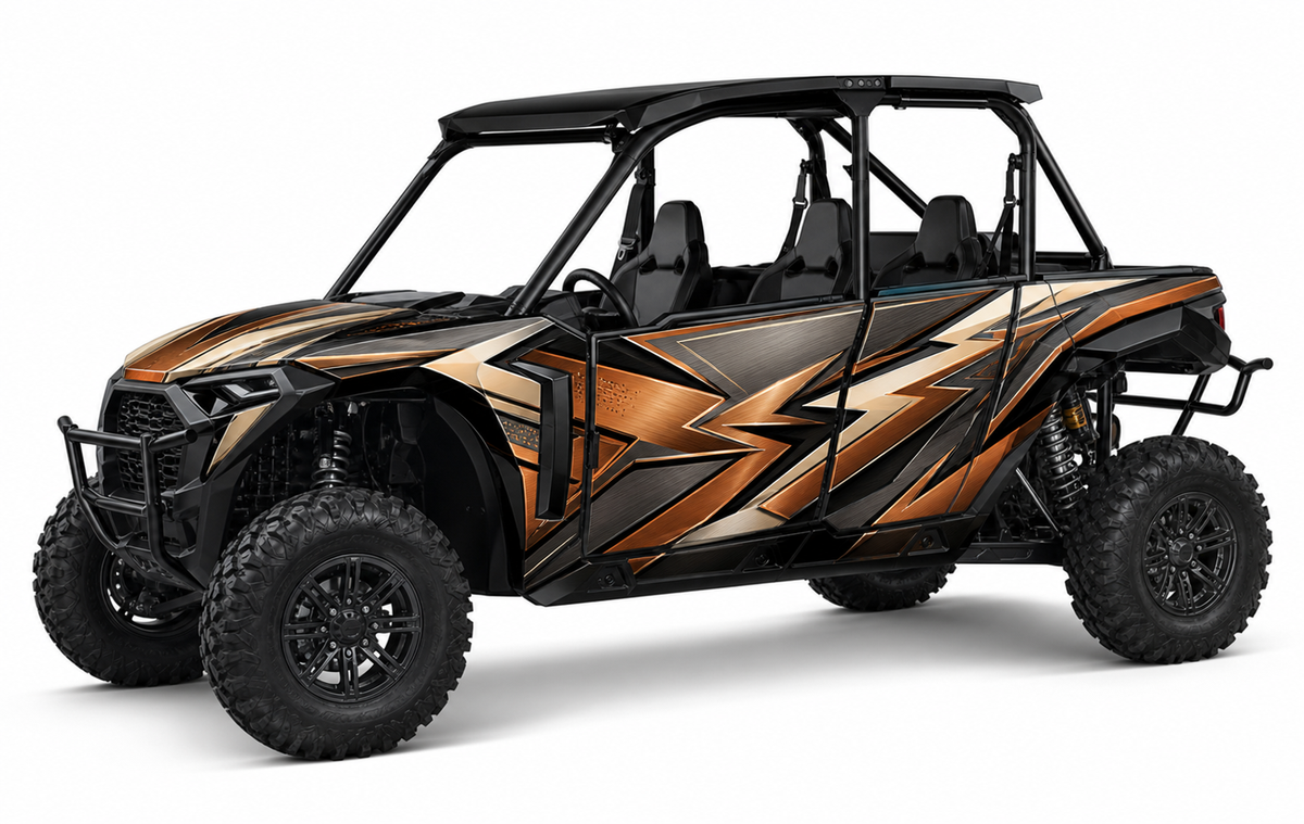 Kit de gráficas para UTV Polaris 4 Plazas - COPPER STORM - LedPro Racing