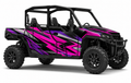 Kit de gráficas para UTV Polaris 4 Plazas - MAGENTA RUSH - LedPro Racing