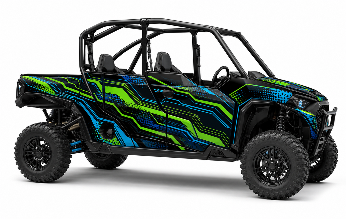 Kit de gráficas para UTV Polaris 4 Plazas - NEON CIRCUIT - LedPro Racing