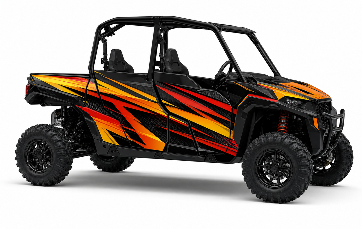 Kit de gráficas para UTV Polaris 4 Plazas - SOLAR FLARE - LedPro Racing