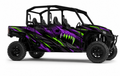 Kit de gráficas para UTV Polaris 4 Plazas - VIOLET VENOM - LedPro Racing