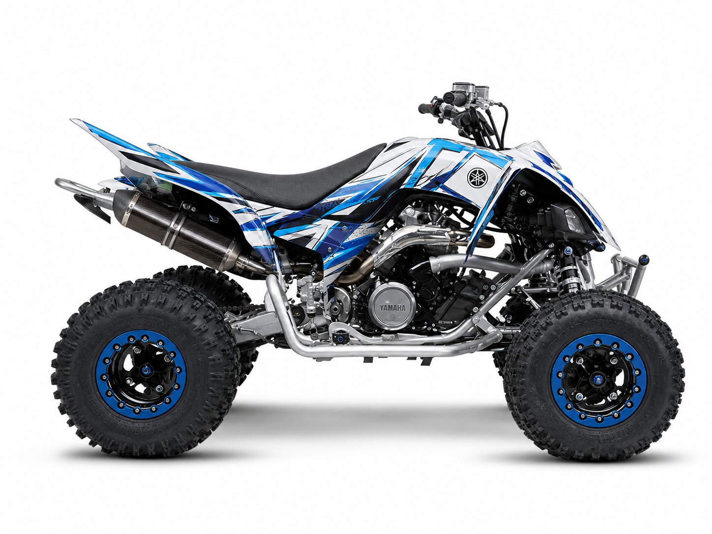 Kit de gráficas para ATV Yamaha Raptor - Diseño 03 Arctic Strike - LedPro Racing