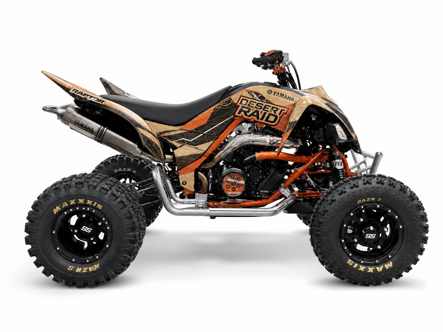Kit de gráficas para ATV Yamaha Raptor - Diseño 05 Desert Raid - LedPro Racing