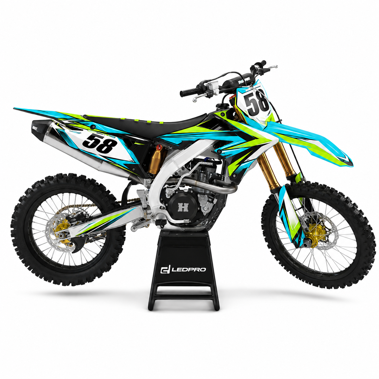 Kit de Gráficas para Motocross Suzuki RMZ - Diseño 19