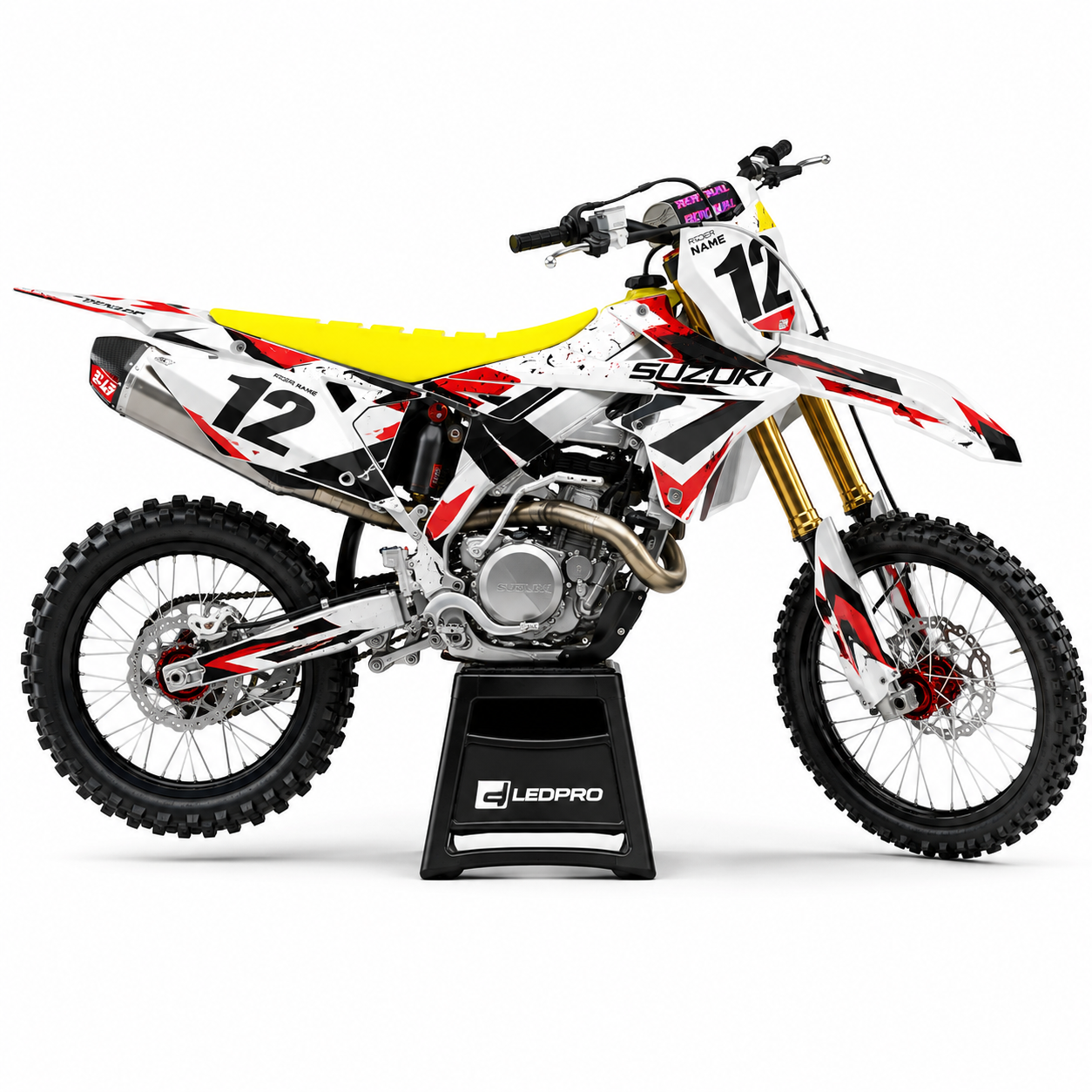 Kit de Gráficas para Motocross Suzuki RMZ - Diseño 22