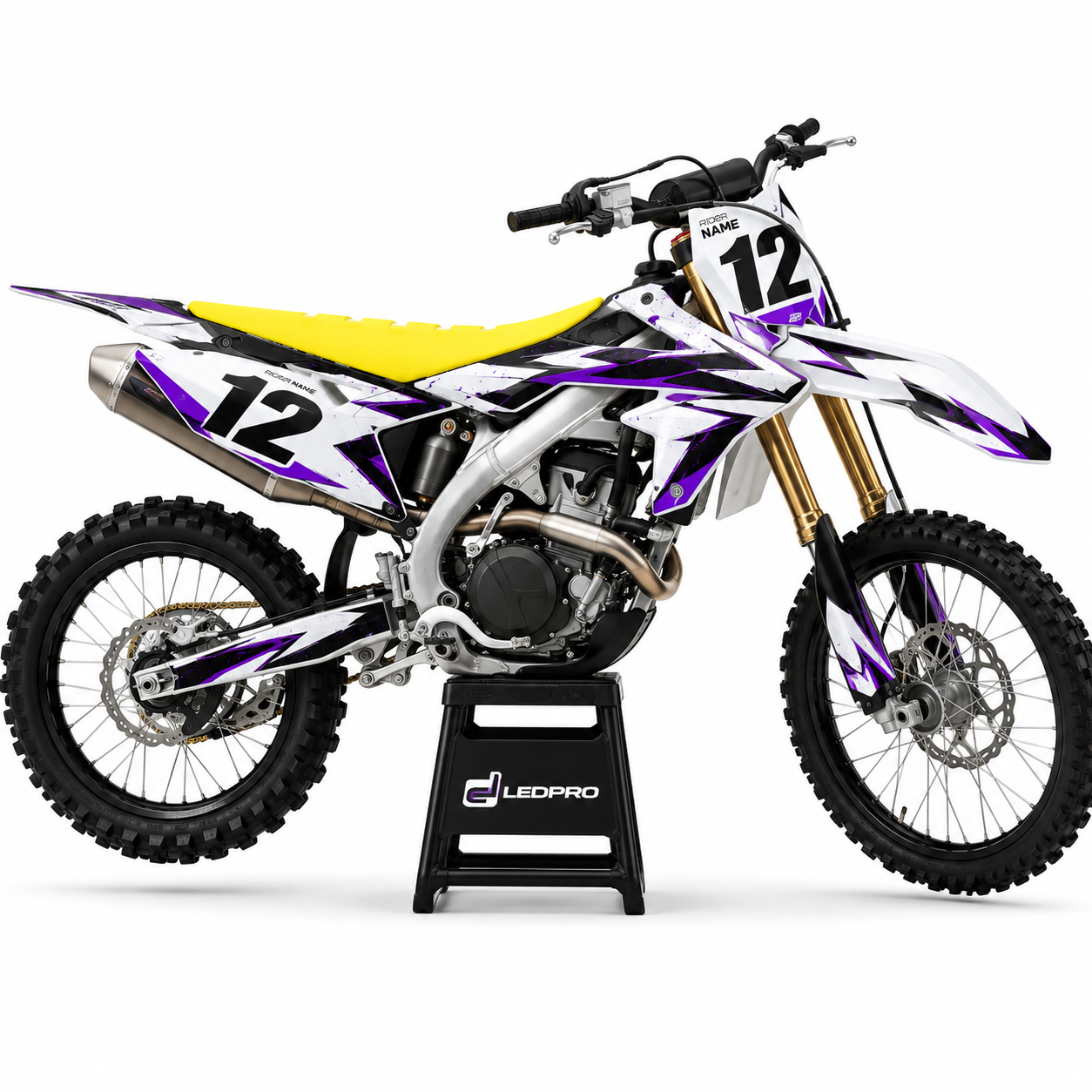 Kit de Gráficas para Motocross Suzuki RMZ - Diseño 25