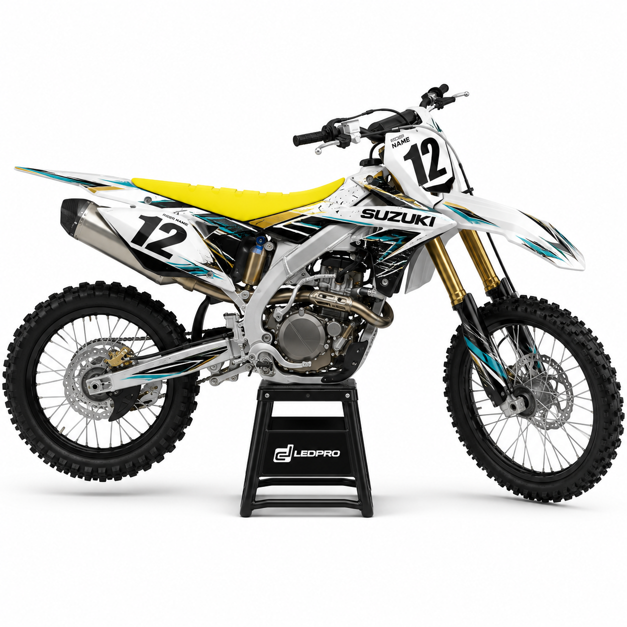 Kit de Gráficas para Motocross Suzuki RMZ - Diseño 27