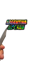Argentina al grau - sticker tornasolado DR3 Calcos