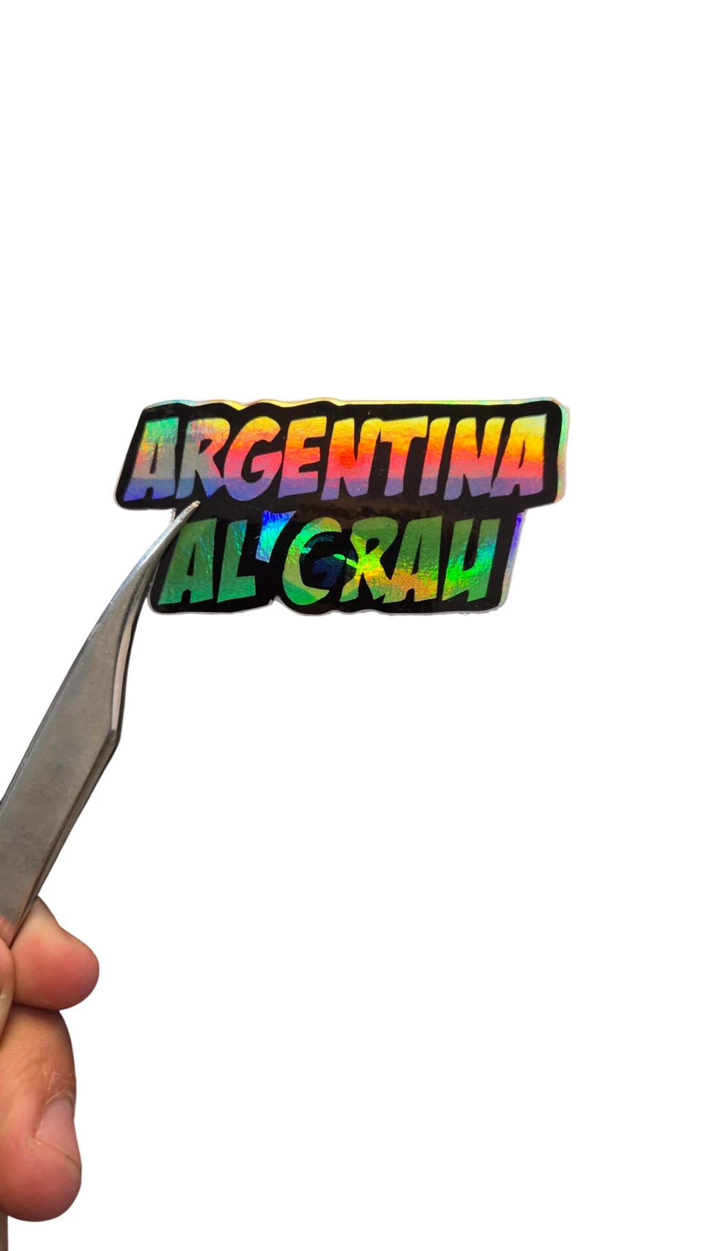 Argentina al grau - sticker tornasolado DR3 Calcos