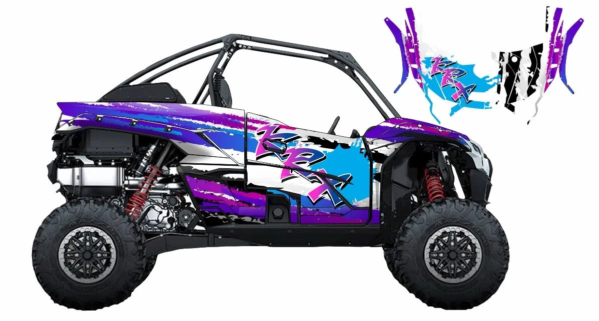 KIT DE GRÁFICAS PARA UTV KAWASAKI TERYX - DISEÑO 04 - LedPro Racing