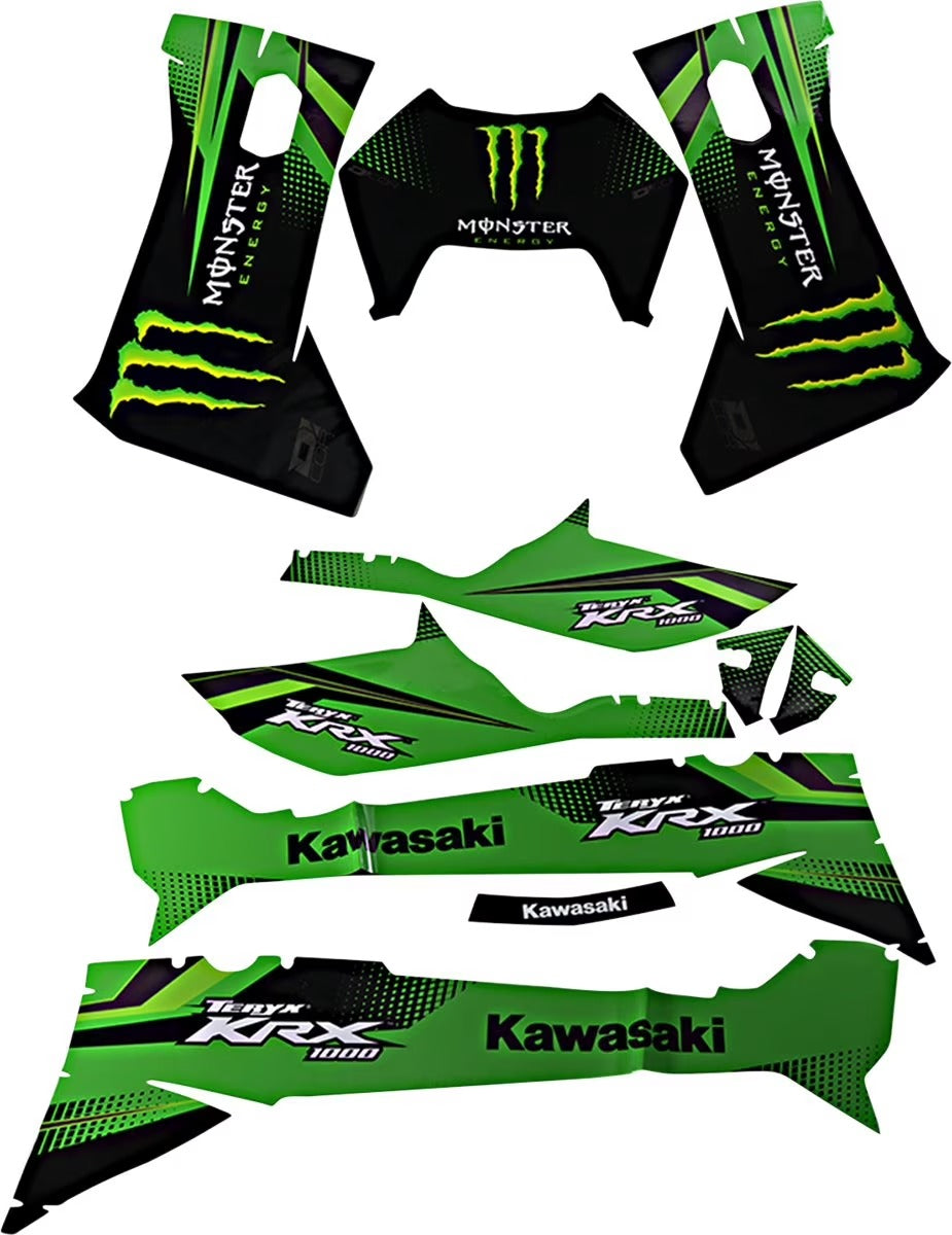 KIT DE GRÁFICAS PARA UTV KAWASAKI TERYX - DISEÑO 06 - LedPro Racing