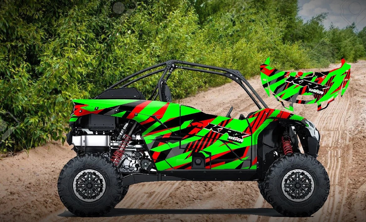 KIT DE GRÁFICAS PARA UTV KAWASAKI TERYX - DISEÑO 07 - LedPro Racing