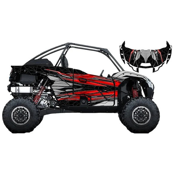 KIT DE GRÁFICAS PARA UTV KAWASAKI TERYX - DISEÑO 09 - LedPro Racing