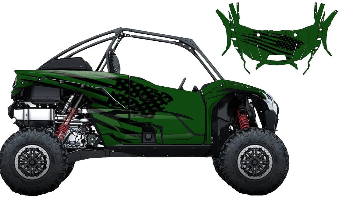 KIT DE GRÁFICAS PARA UTV KAWASAKI TERYX - DISEÑO 11 - LedPro Racing