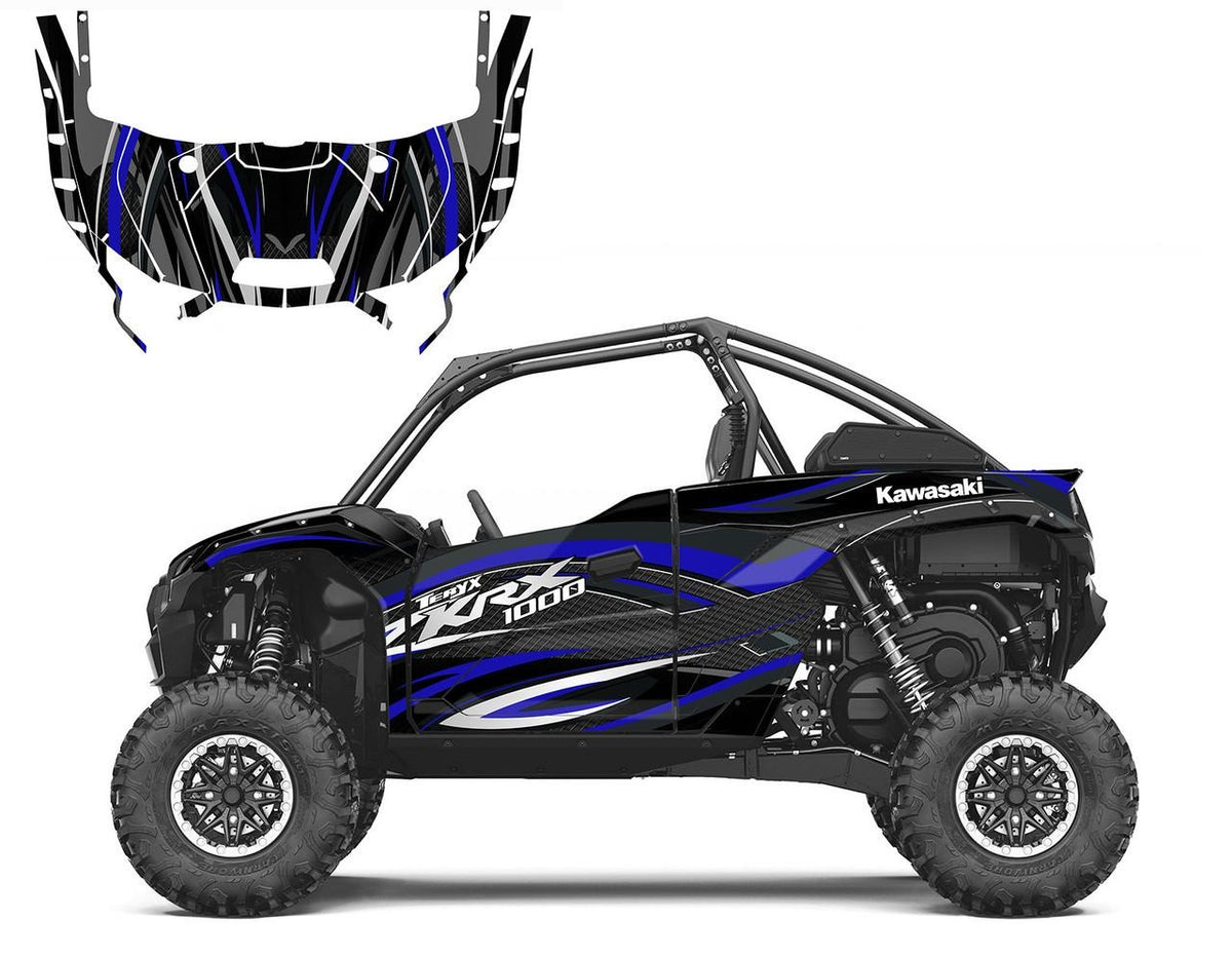 KIT DE GRÁFICAS PARA UTV KAWASAKI TERYX - DISEÑO 18 - LedPro Racing